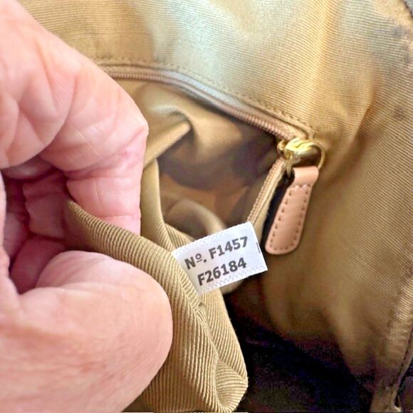 Coach Cora Domed Satchel F26184 Brown Coated Canvas/Leather Handbag Purse - Picture 7 of 14